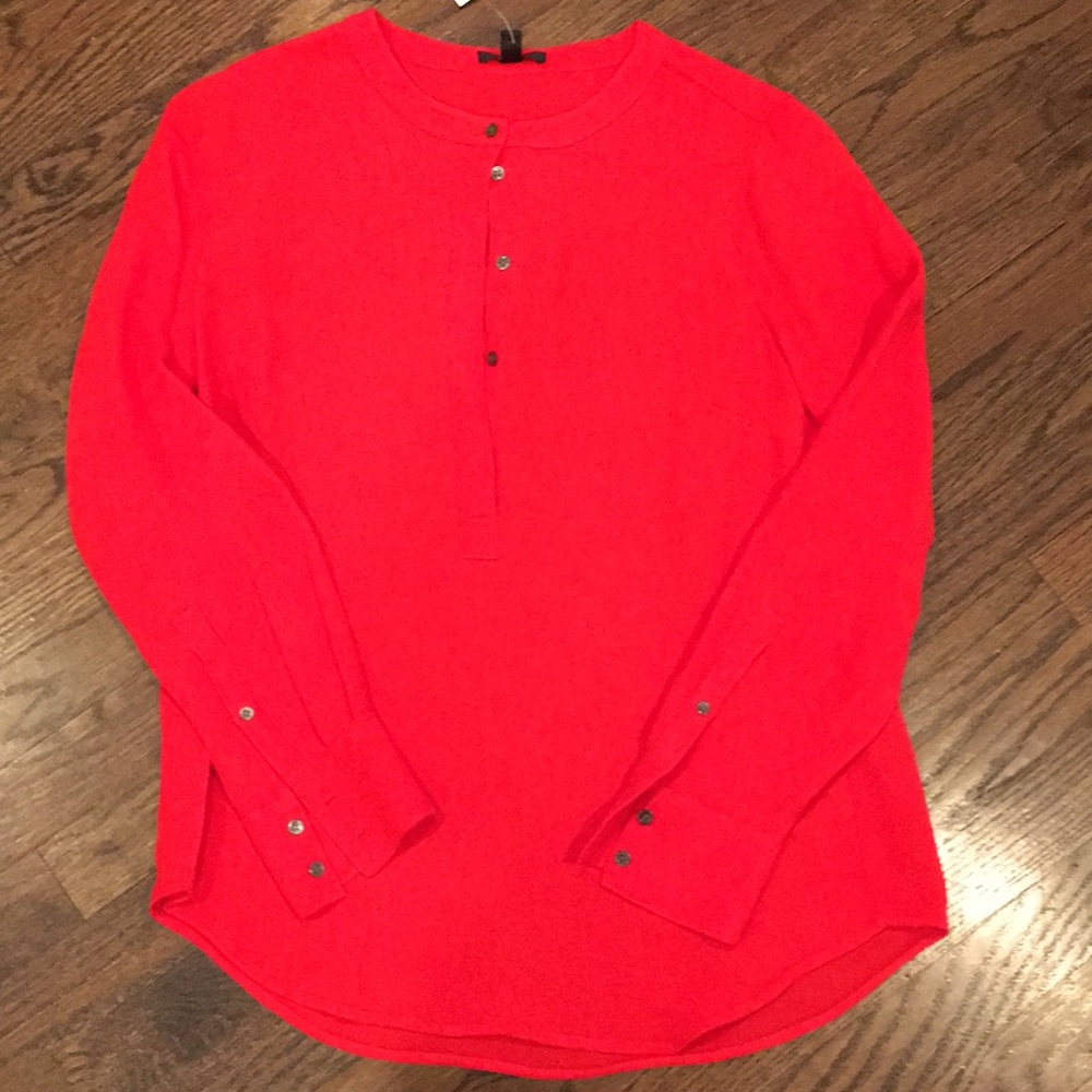 J Crew Long Sleeve Tunic Blouse